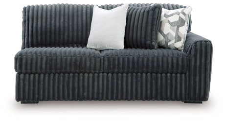 Midnight-Madness Gunmetal Right-Arm Facing Sofa from Ashley Furniture - Luna Furniture