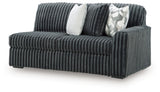 Midnight-Madness Gunmetal Right-Arm Facing Sofa from Ashley - Luna Furniture