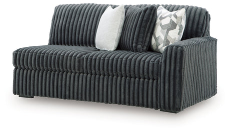Midnight-Madness Gunmetal Right-Arm Facing Sofa from Ashley Furniture - Luna Furniture