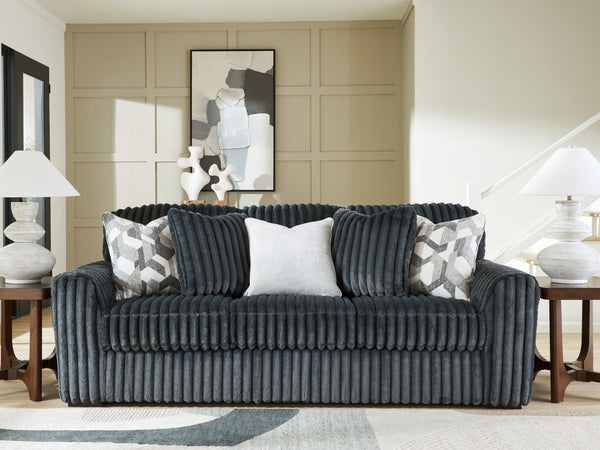 Midnight-Madness Gunmetal Sofa
