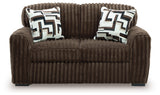 Midnight-Madness Chocolate Sofa and Loveseat from Ashley Furniture - Luna Furniture