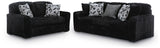 Midnight-Madness Onyx Sofa and Loveseat from Ashley - Luna Furniture