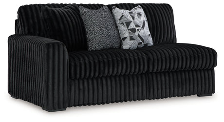 Midnight-Madness Onyx 2-Piece Sectional and Oversized Chaise from Ashley - Luna Furniture