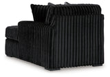 Midnight-Madness Onyx 2-Piece Sectional and Oversized Chaise from Ashley - Luna Furniture