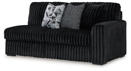 Midnight-Madness Onyx 3-Piece Sectional with Chaise from Ashley - Luna Furniture