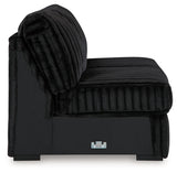 Midnight-Madness Onyx Armless Loveseat from Ashley - Luna Furniture