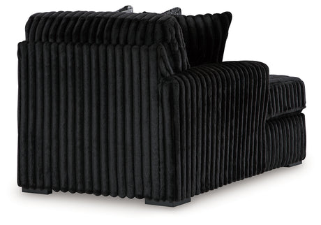 Midnight-Madness Onyx Left-Arm Facing Corner Chaise from Ashley - Luna Furniture