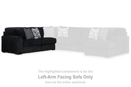 Midnight-Madness Onyx Left-Arm Facing Sofa from Ashley - Luna Furniture