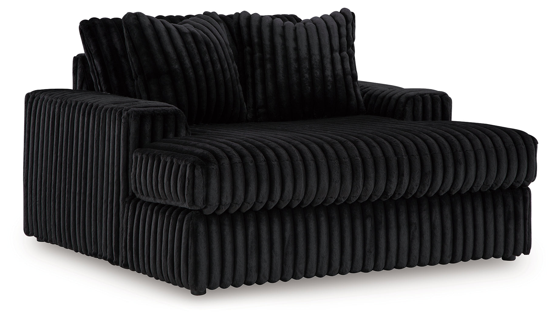 Midnight-Madness Onyx Oversized Chaise – Luna Furniture