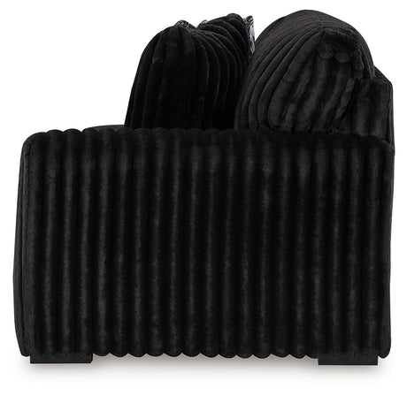 Midnight-Madness Onyx Right-Arm Facing Sofa from Ashley - Luna Furniture