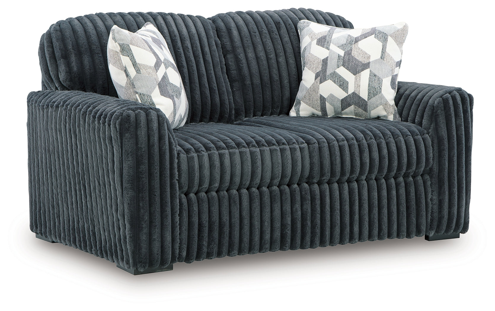 Ashley Midnight-Madness Gunmetal Sofa and Loveseat – Luna Furniture