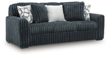 Midnight-Madness Gunmetal Sofa and Loveseat from Ashley Furniture - Luna Furniture