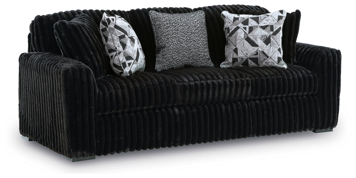Midnight-Madness Sofa, Loveseat and Oversized Chair from Ashley - Luna Furniture