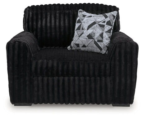Midnight-Madness Sofa, Loveseat and Oversized Chair from Ashley - Luna Furniture