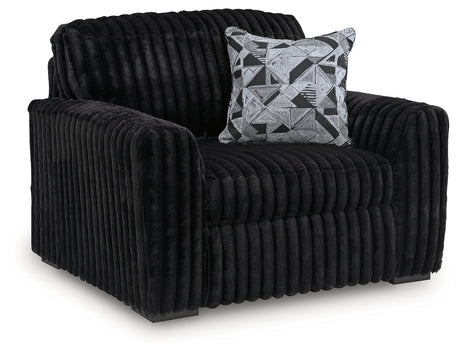 Midnight-Madness Sofa, Loveseat and Oversized Chair from Ashley - Luna Furniture