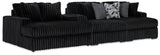 Midnight-Madness Super Chaise and Oversized Chaise from Ashley - Luna Furniture