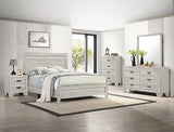 Millie Whitewash King Panel Bed from Crown Mark - Luna Furniture