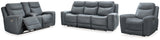 Mindanao Steel Sofa, Loveseat and Recliner from Ashley - Luna Furniture