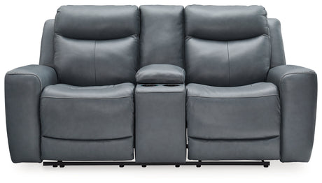 Mindanao Steel Sofa, Loveseat and Recliner from Ashley - Luna Furniture