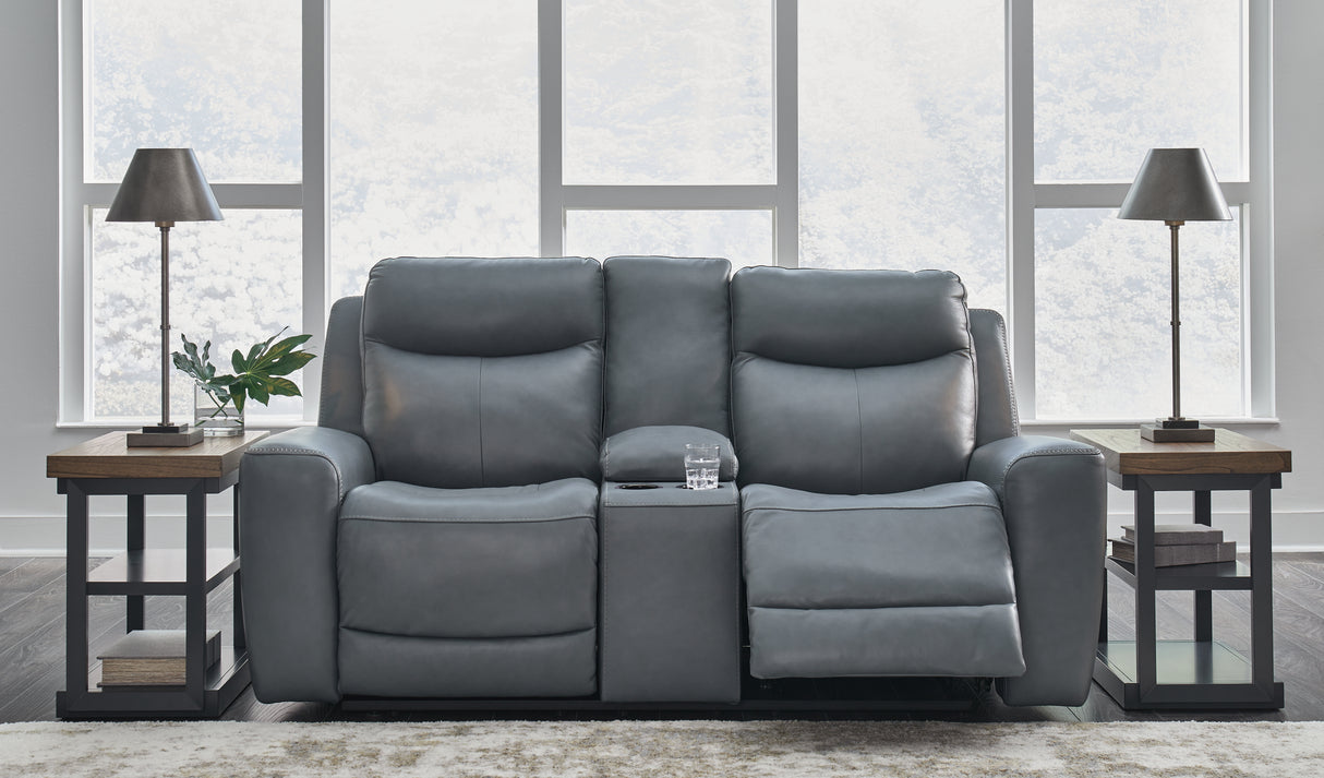 Mindanao Steel Sofa, Loveseat and Recliner from Ashley - Luna Furniture