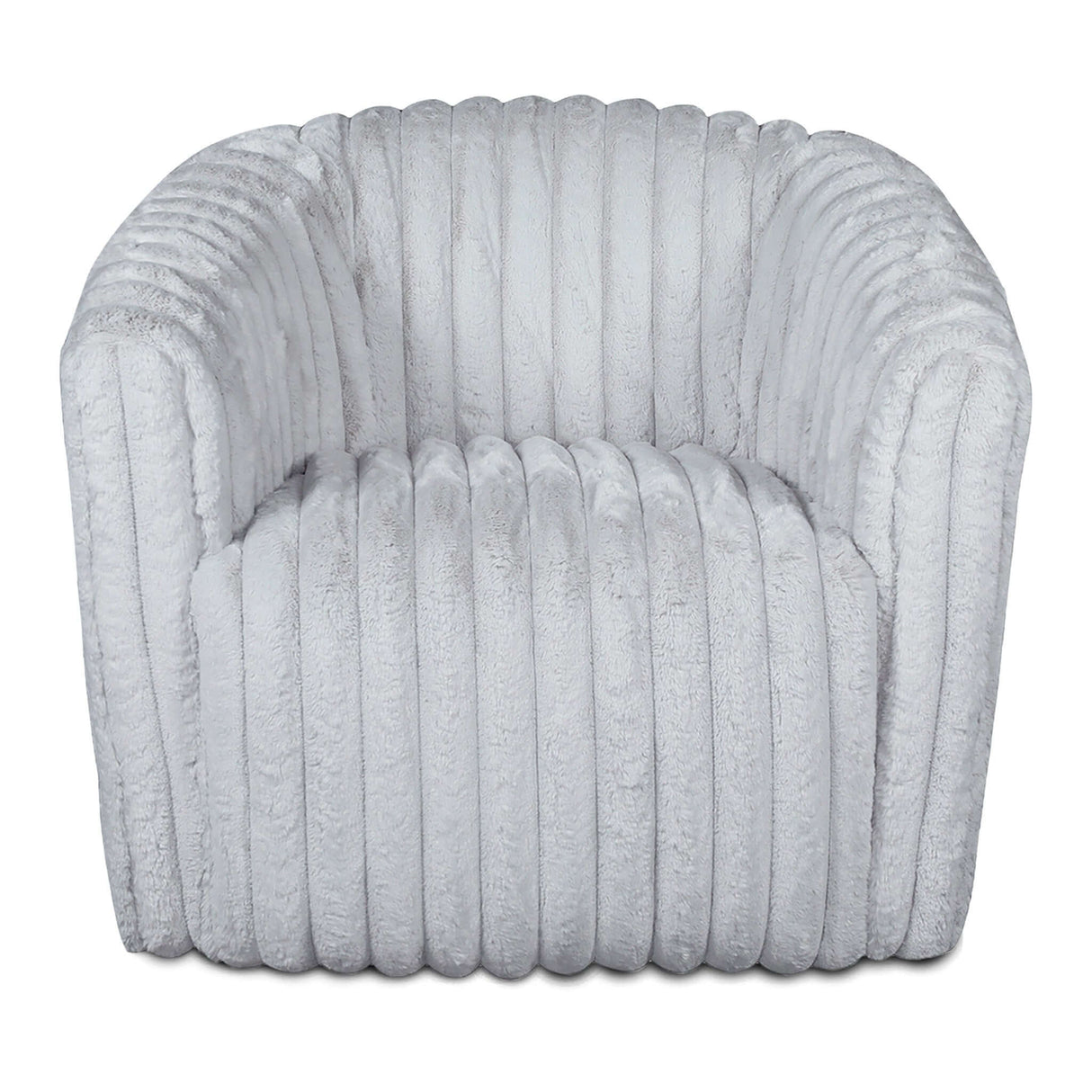 Mira Light Grey Velvet Swivel Chair from Midinmod - Luna Furniture