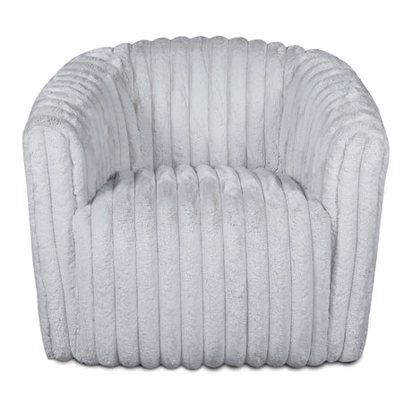 Mira Light Grey Velvet Swivel Chair from Midinmod - Luna Furniture