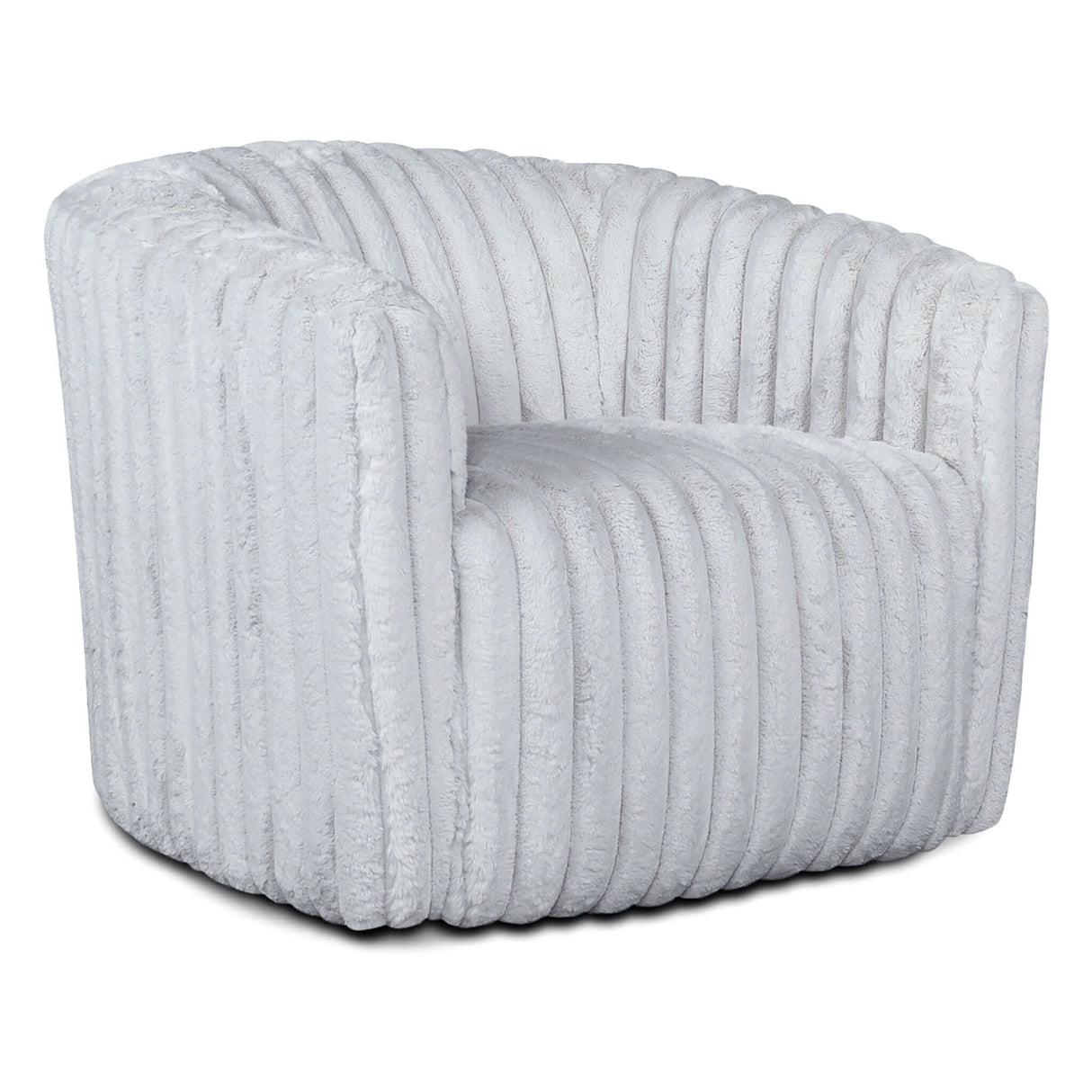 Mira Light Grey Velvet Swivel Chair from Midinmod - Luna Furniture