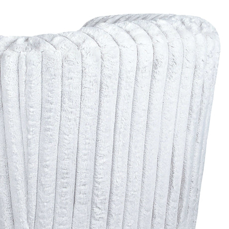 Mira White Velvet Swivel Chair from Midinmod - Luna Furniture