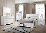 Miranda White Storage Platform Bedroom Set from Coaster - Luna Furniture