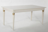 Mistral Opak White Expandable Dining Table from Bellona - Luna Furniture