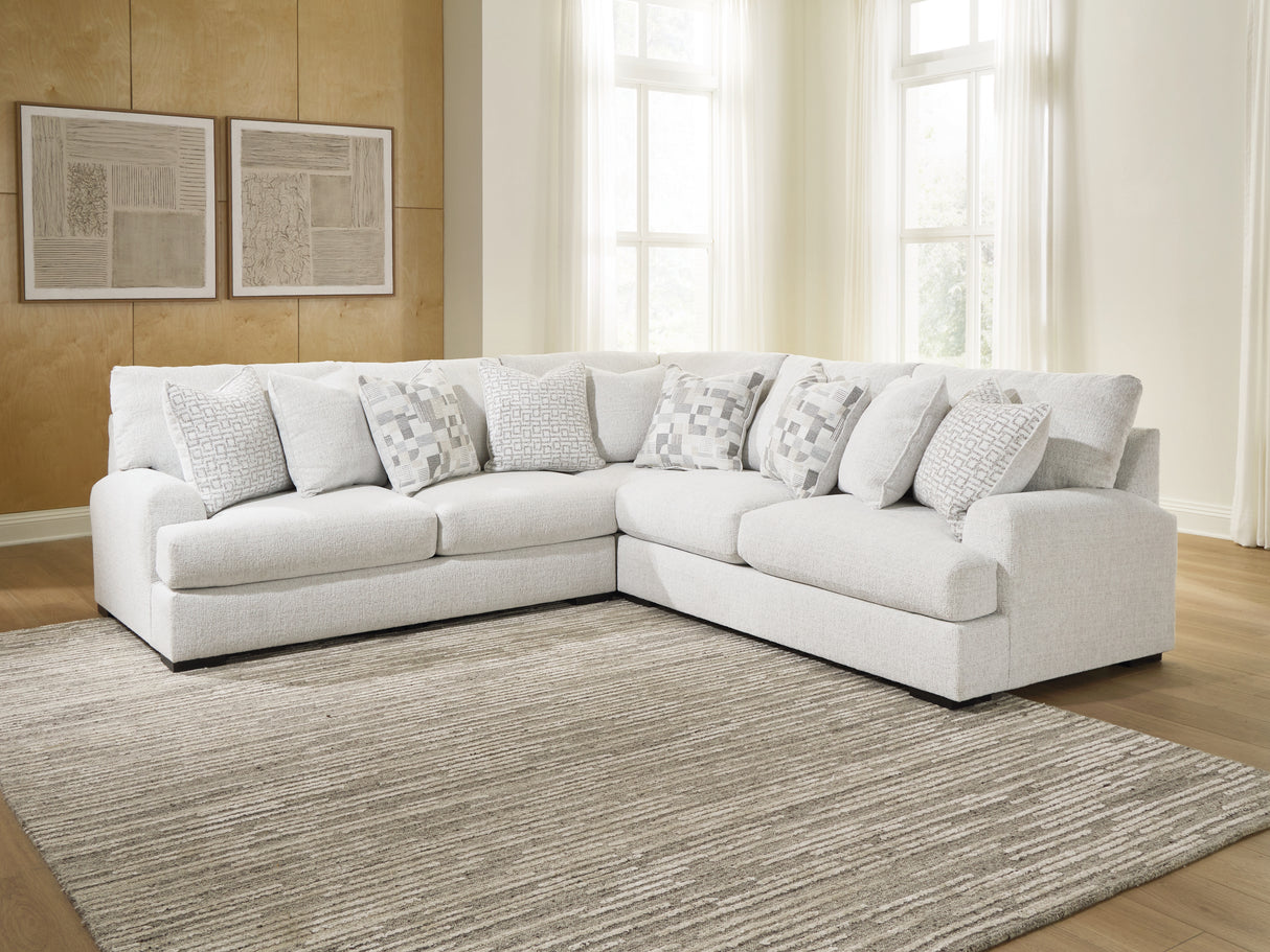 Misty-Lakes Chalk 3-Piece Sectional from Ashley Furniture - Luna Furniture