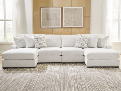 Misty-Lakes Chalk 4-Piece Double Chaise Sectional from Ashley - Luna Furniture