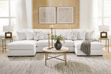 Misty-Lakes Chalk 4-Piece Double Chaise Sectional from Ashley Furniture - Luna Furniture