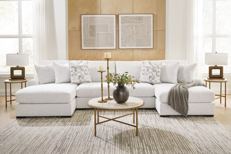 Misty-Lakes Chalk 4-Piece Double Chaise Sectional from Ashley Furniture - Luna Furniture