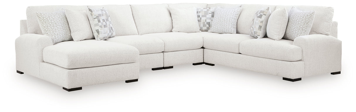 Misty-Lakes Chalk 5-Piece Sectional with Chaise from Ashley Furniture - Luna Furniture