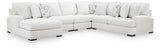Misty-Lakes Chalk 5-Piece Sectional with Chaise from Ashley Furniture - Luna Furniture