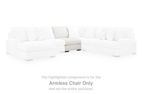 Misty-Lakes Chalk Armless Chair from Ashley - Luna Furniture