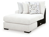 Misty-Lakes Chalk Left-Arm Facing Corner Chaise from Ashley Furniture - Luna Furniture
