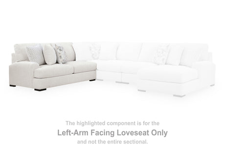 Misty-Lakes Chalk Left-Arm Facing Loveseat from Ashley - Luna Furniture