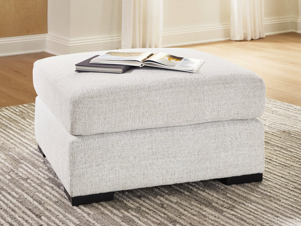 Misty-Lakes Chalk Oversized Accent Ottoman