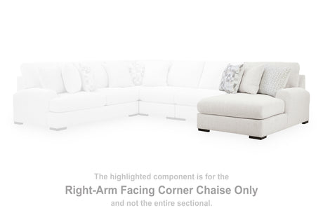 Misty-Lakes Chalk Right-Arm Facing Corner Chaise from Ashley - Luna Furniture