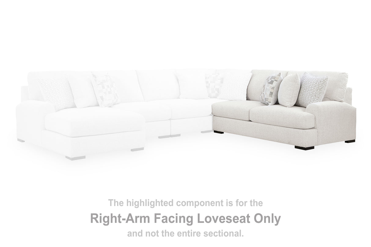 Misty-Lakes Chalk Right-Arm Facing Loveseat from Ashley Furniture - Luna Furniture