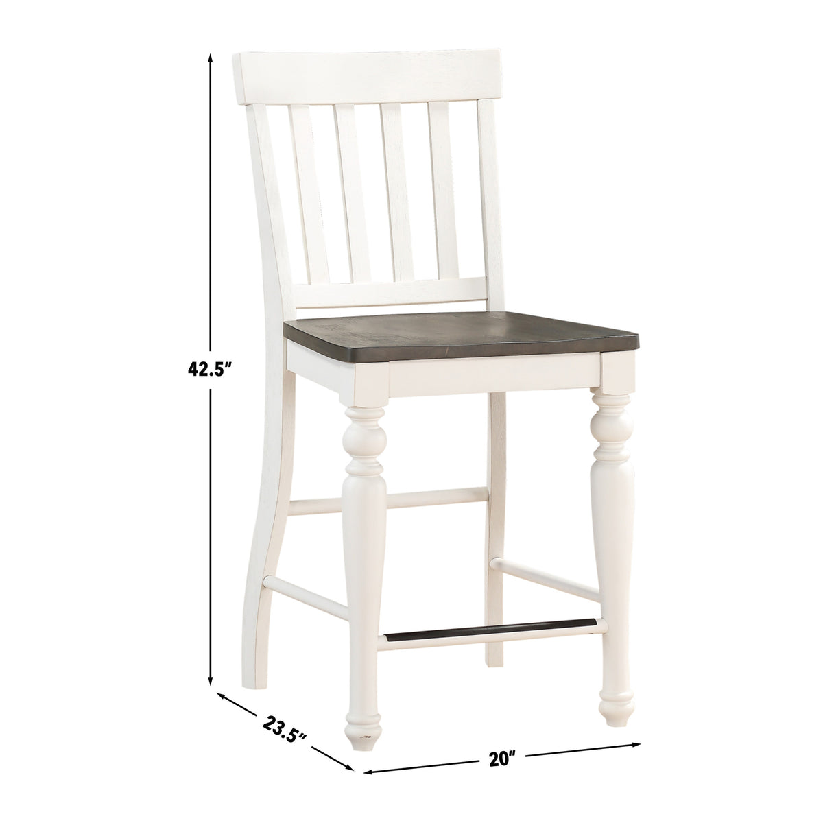 Joanna 5 Piece Drop-leaf Counter Set(Counter Table & 4 Counter Chairs) from Steve Silver - Luna Furniture