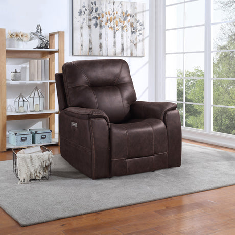 Lexington Canyon Walnut Triple-Power Media Recliner from Steve Silver - Luna Furniture