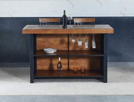 Tyler Chestnut/Black 38-inch Counter Bar from Steve Silver - Luna Furniture