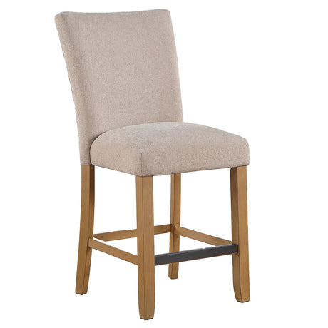 Artemis Beige Chenille Counter Height Chair, Set of 2 from Steve Silver - Luna Furniture