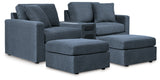 Modmax 3-Piece Sectional and 2 Ottomans from Ashley - Luna Furniture