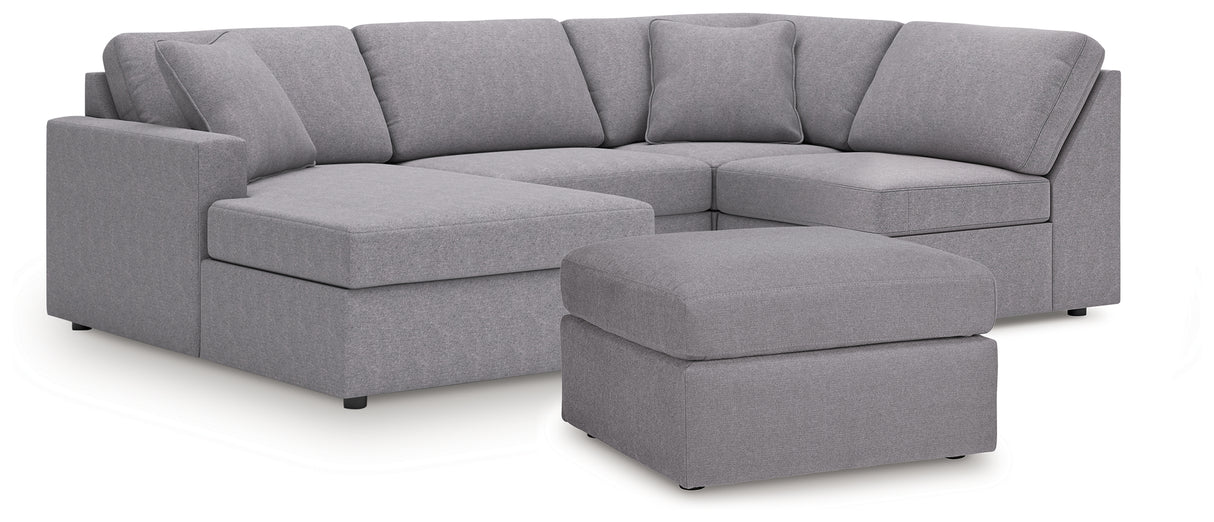 Modmax 4-Piece Sectional and Oversized Accent Ottoman from Ashley - Luna Furniture