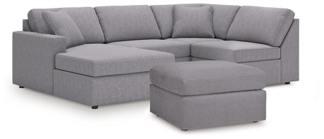 Modmax 4-Piece Sectional and Oversized Accent Ottoman from Ashley - Luna Furniture