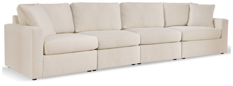 Modmax 4-Piece Sectional with Ottoman in Oyster from Ashley - Luna Furniture